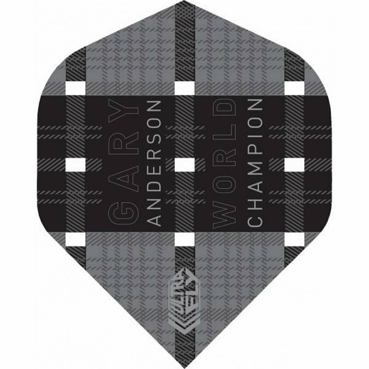 Unicorn Ultra Fly 100 Gary Anderson Flights Black Schwarz Big Wing Flights