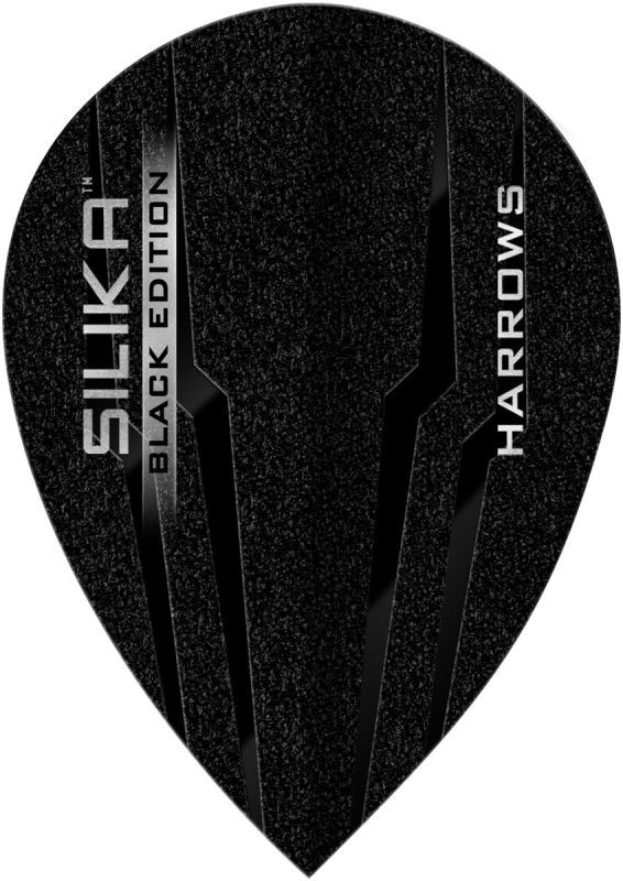Harrows Silika Black Edition Dart Flights Pear Flights