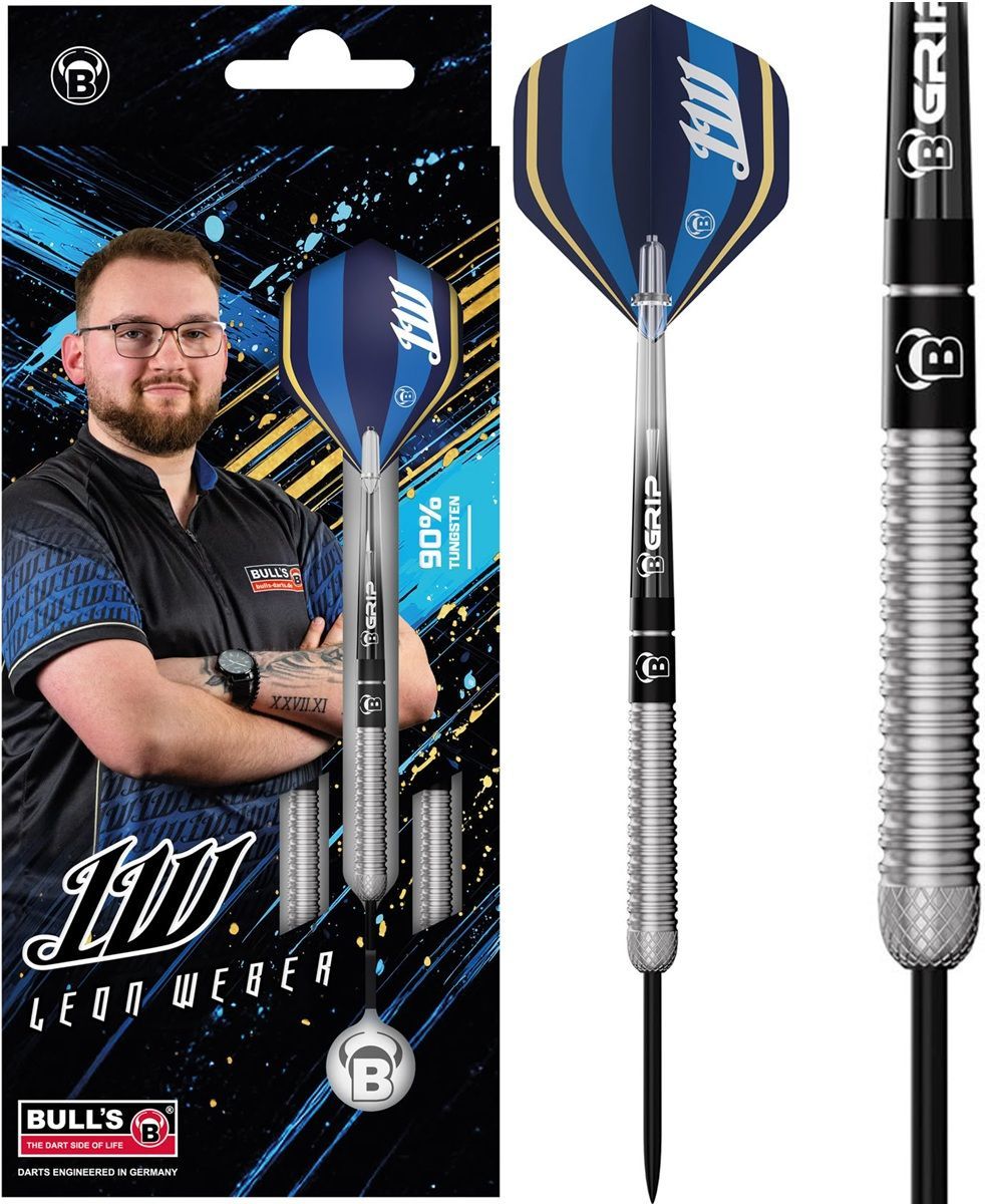 Bull´s Leon Weber 90% Steeldarts 23/25 Gramm Steeldarts