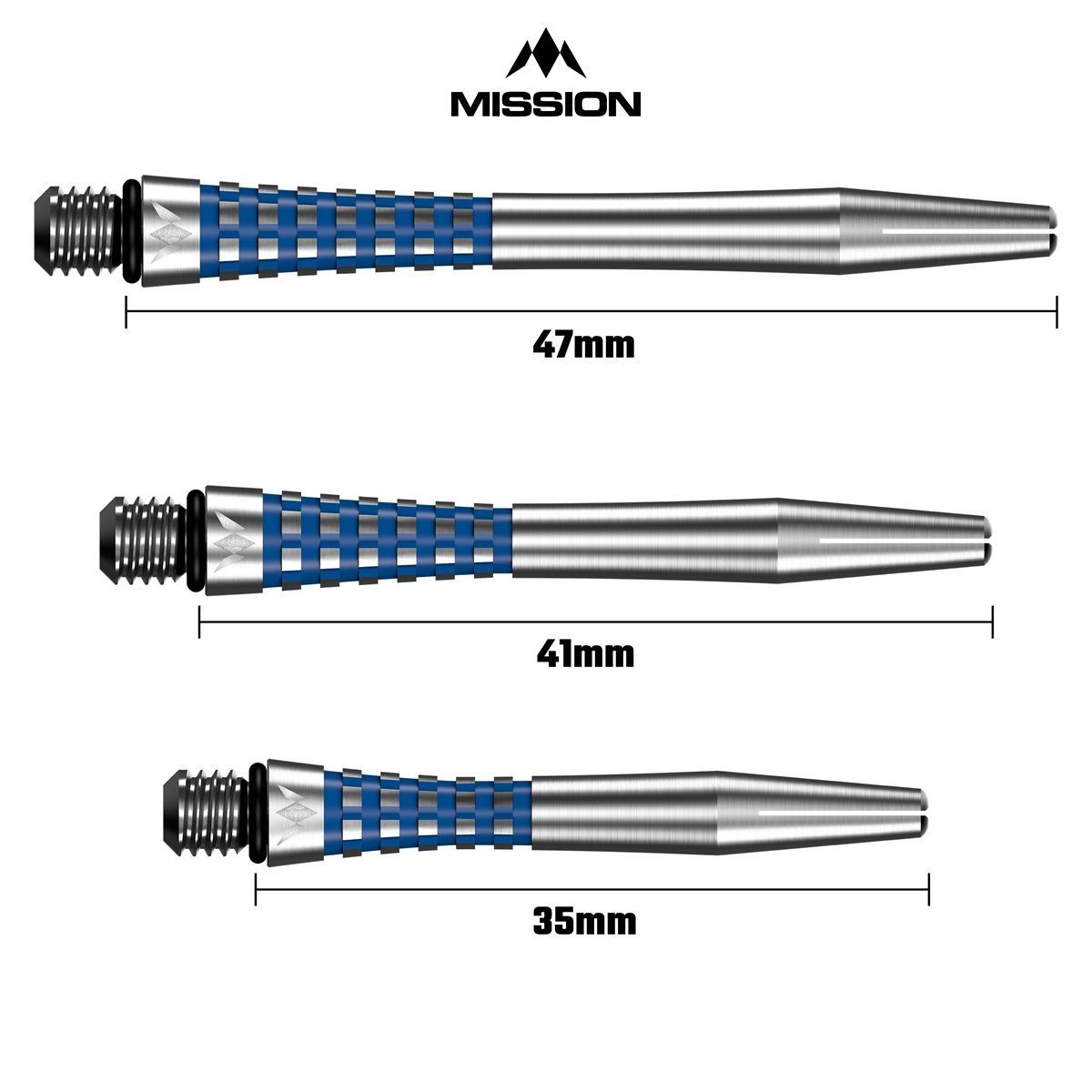 Mission Atom 13 Aluminium Shafts Natural Metal Shafts