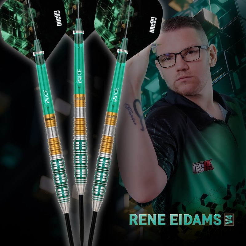 ONE80 René Eidams V4 Steeldarts 22/24 Gramm Steeldarts