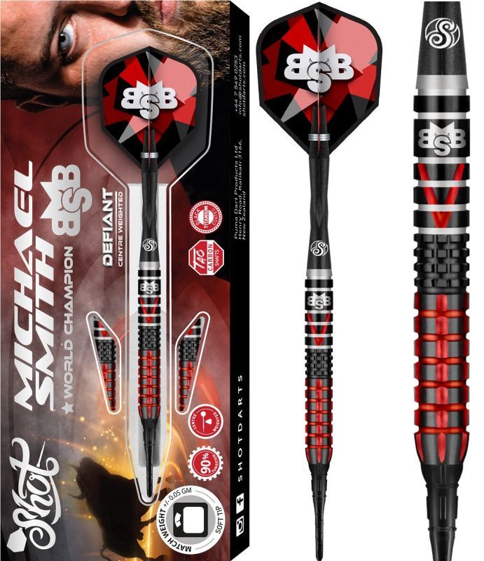 Shot Michael Smith 90% Defiant Softdart 18/20 Gramm Softdarts