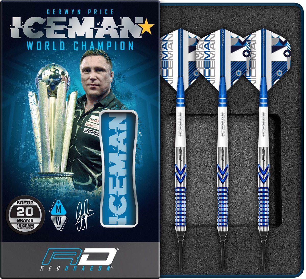 RedDragon Gerwyn "Iceman" Price Contour Softdarts 20 Gramm Softdarts
