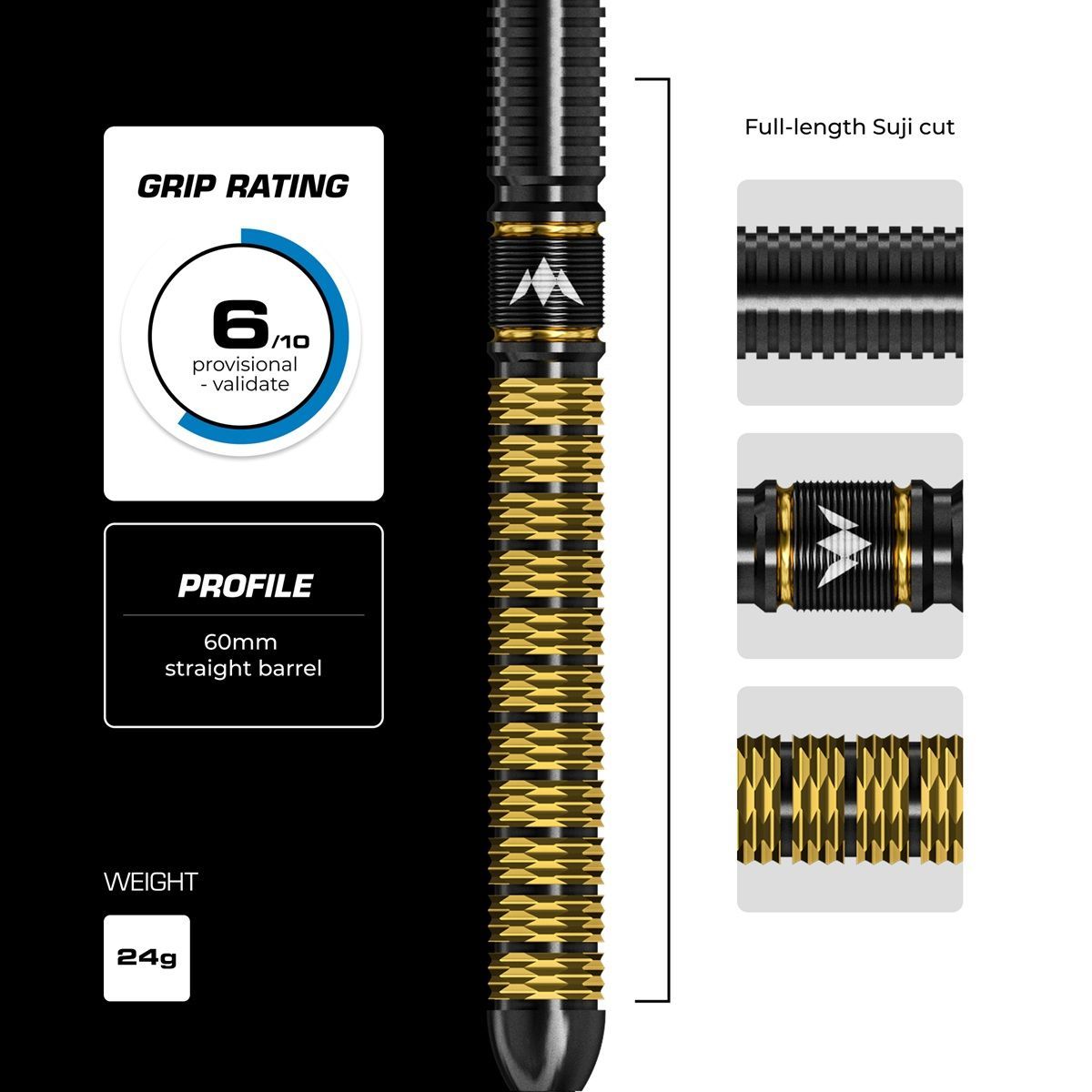 Mission Divine Darts Jake Kenyon RP 95% Steeldarts 24 Gram Steeldarts