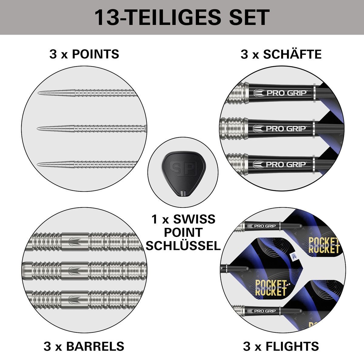 Target Justin Hood SP 90% Steeldarts 23 Gram Steeldarts