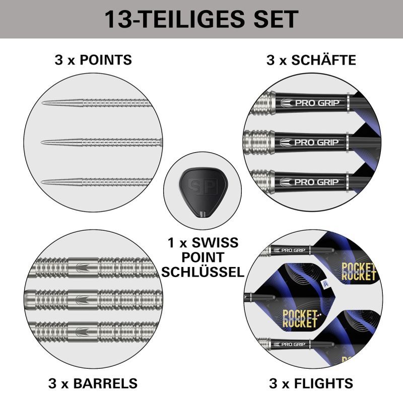 Target Justin Hood SP 90% Steeldarts 23 Gram Steeldarts