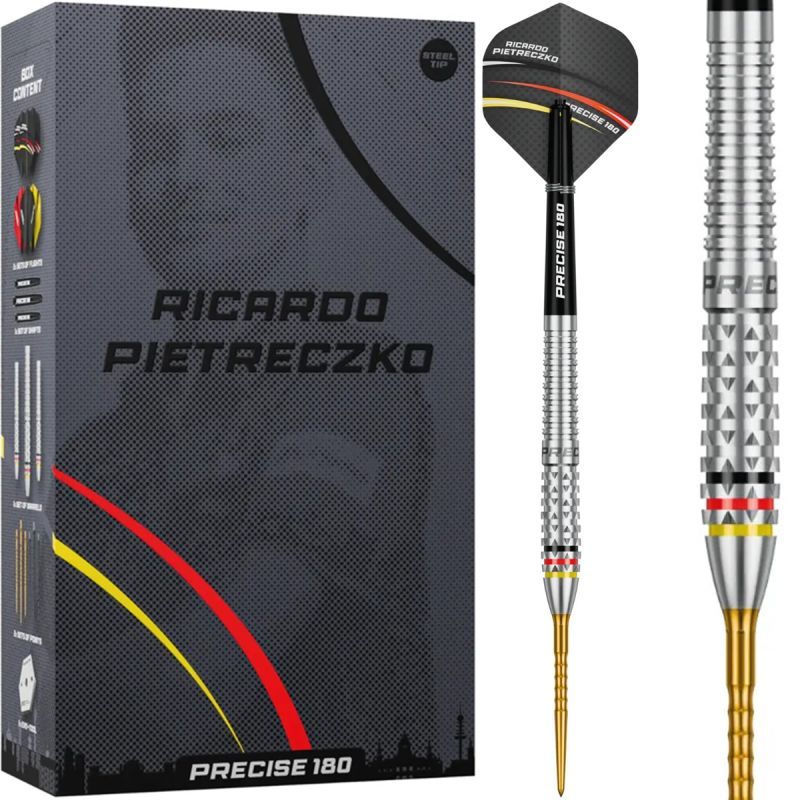 Precise180 Ricardo Pietreczko 90% Steeldarts 21/23/25 Gramm Steeldarts