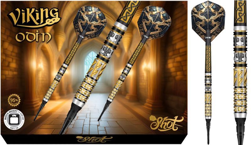 Shot Viking Odin 95% Le mie freccette elettroniche Soft Tip 20 Grammi Softdarts
