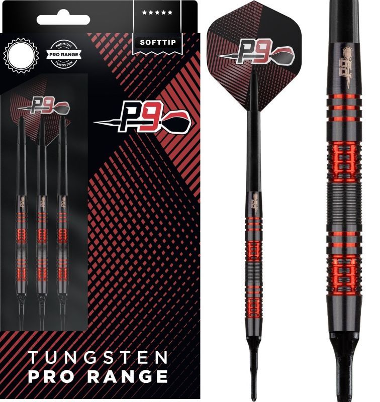 P9 Darts Black Titanium PCT Pro Range 1 Softdarts 22 Gramm Softdarts