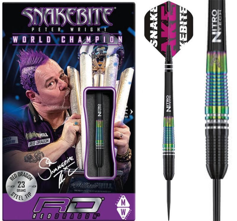 RedDragon Peter Wright Torpedo SE Steel Darts 90% Tungsten 23/25 Gramm Steeldarts