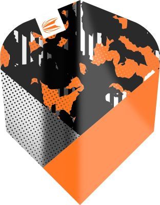 Target Pro Ultra Black & Orange Raymond van Barneveld 2022 Standard Ten-X Flights