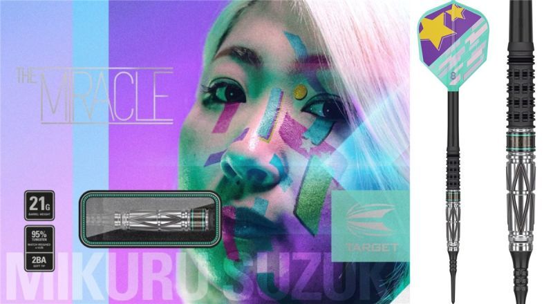 Target Mikuru Suzuki The Miracle Gen 4 G4 95% Softdarts 21 Gram Softdarts