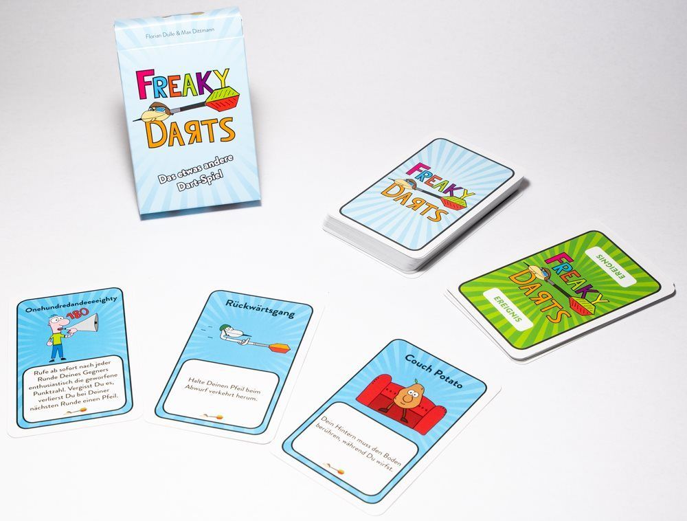 Freaky Darts Das etwas andere Dart Spiel Kartenspiel Spielkarten