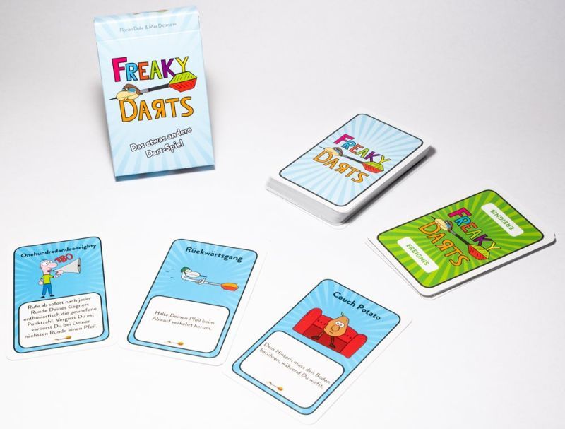 Freaky Darts Das etwas andere Dart Spiel Kartenspiel Spielkarten