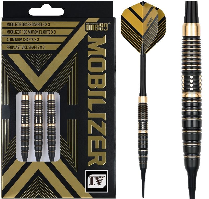 One80 Mobilizer Brass 04 Softdarts 18 Gramm Softdarts