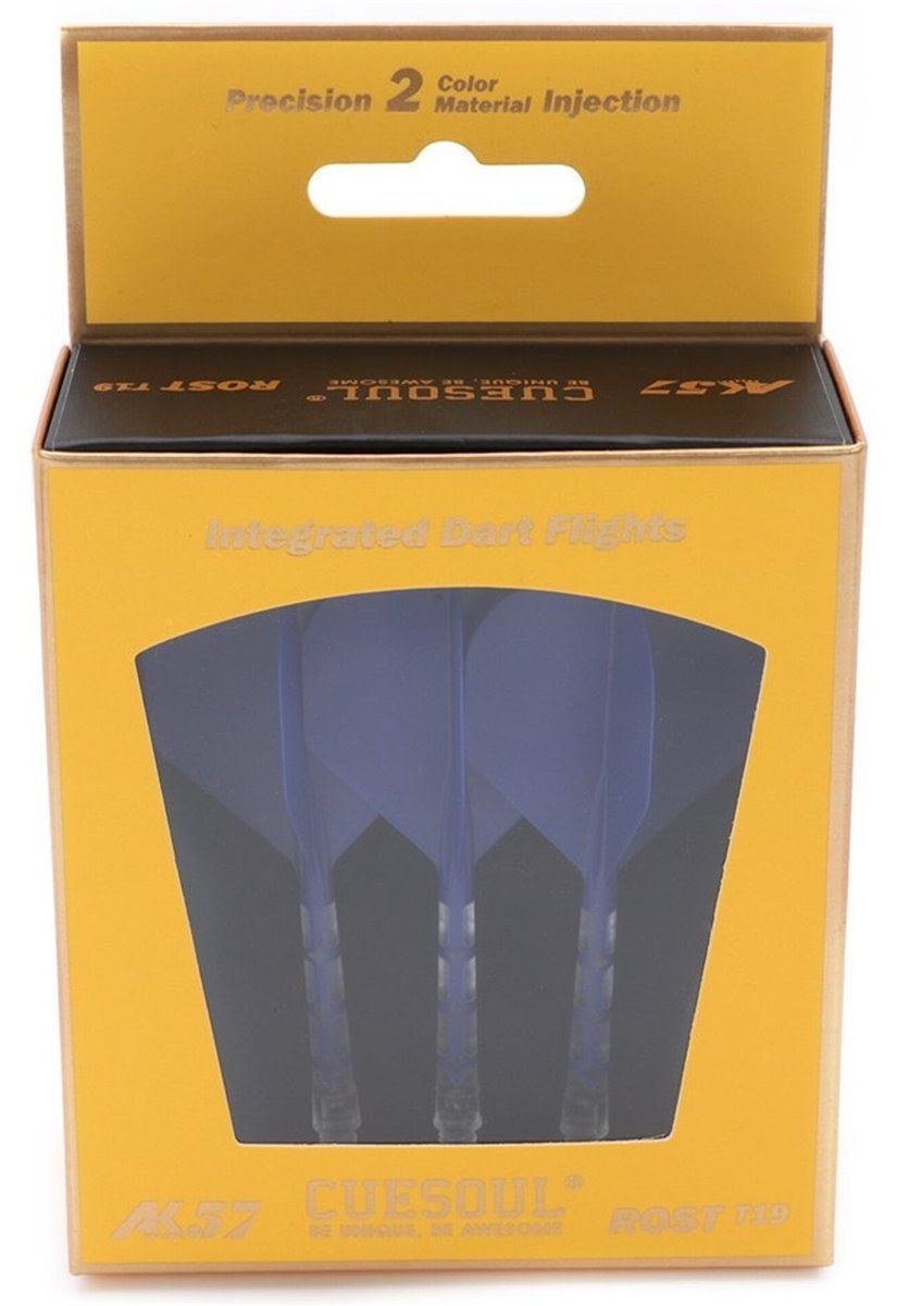 Cuesoul aletta per freccette/Asta ROST T19 Aletta Blu/Trasparente Standard Flights
