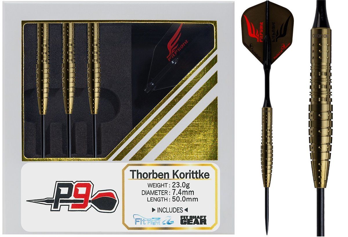 Cosmo P9 Thorben Korittke "TK" Gold Edition 90% Steeldarts 23 Gramm Steeldarts
