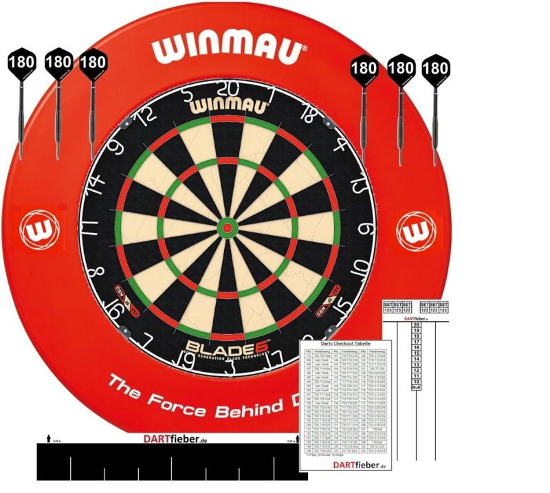 WINMAU Dartboard Blade 6 Triple Core PDC WM Dart Scheibe Bristle Board