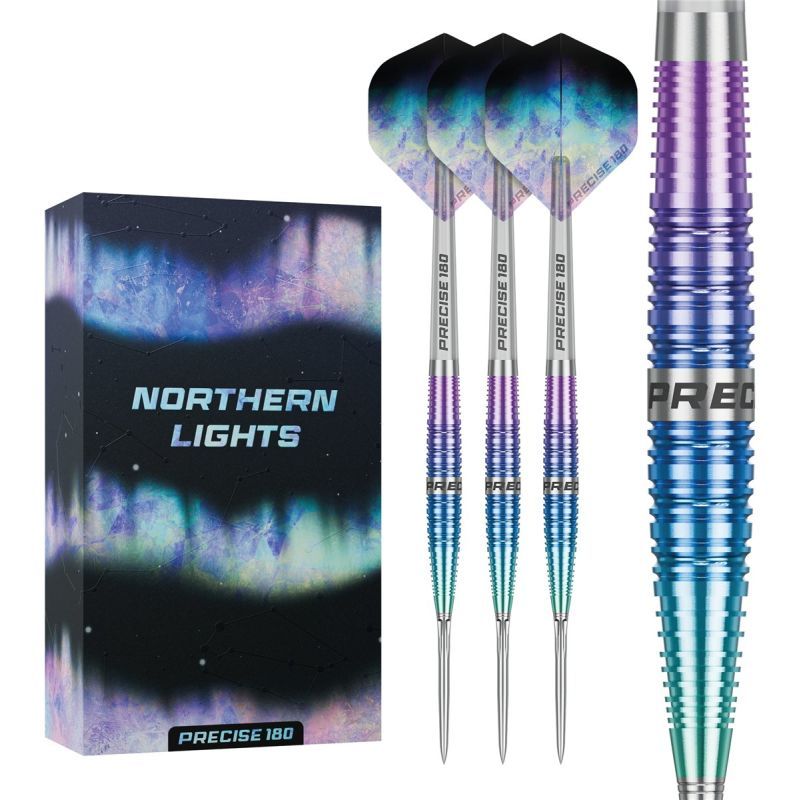 Precise180 Northern Lights 90% Steeldarts 22/24 Gramm Steeldarts