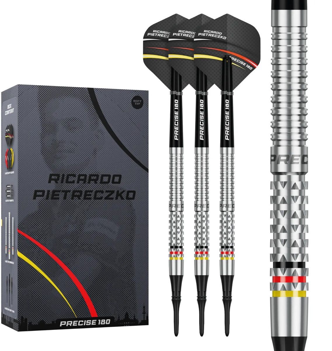 Precise180 Ricardo Pietreczko 90% Le mie freccette elettroniche Soft Tip 18 Grammi Softdarts