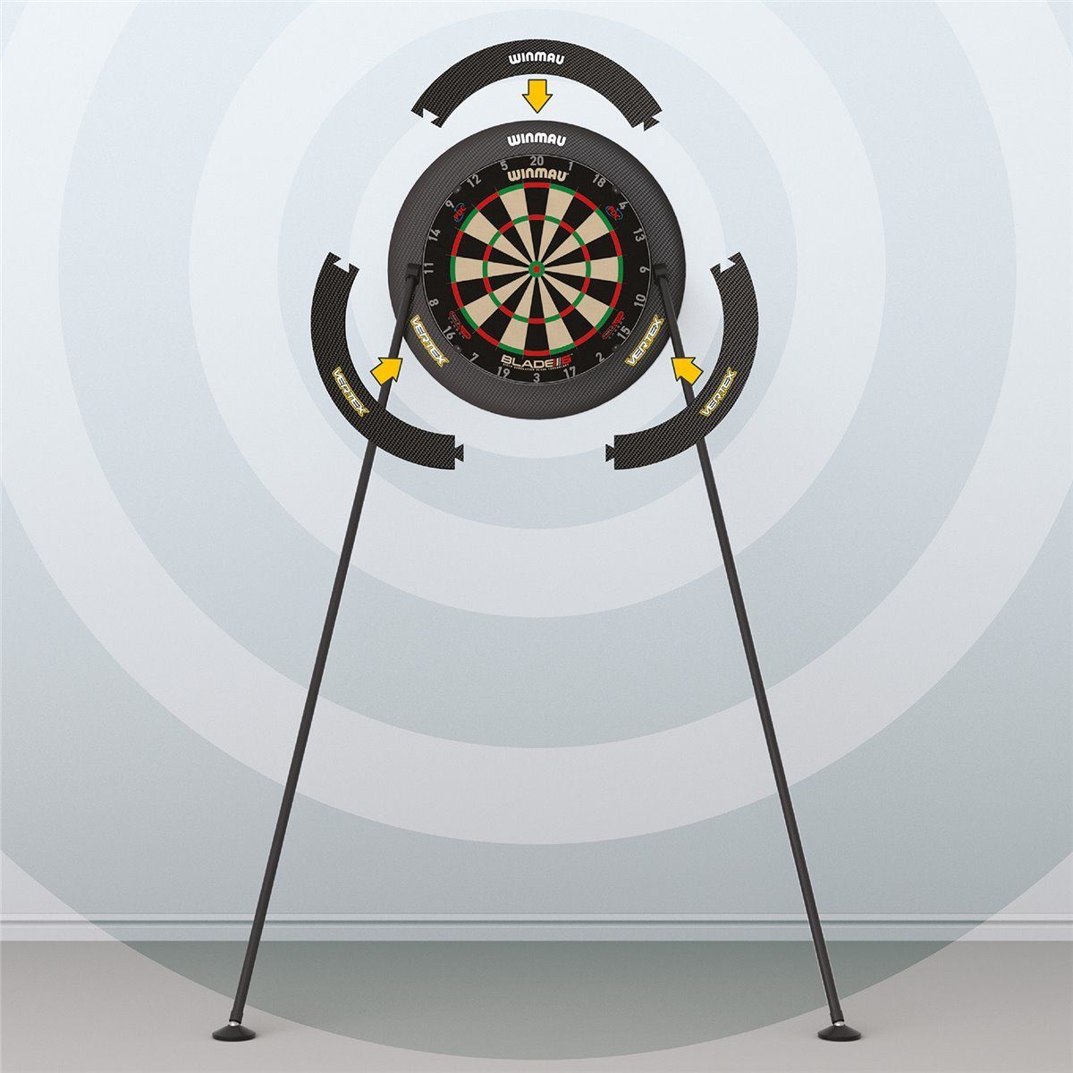 Winmau Dartboardständer Vertex Dartscheibe Ständer