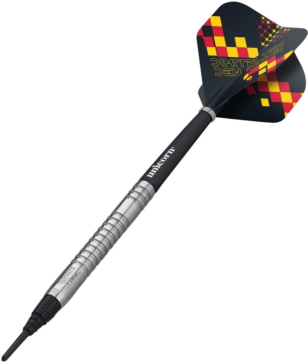 Unicorn Maestro Dimitri Van den Bergh 90% Tungstène Soft Dart Fléchettes 18 Grammes Softdarts