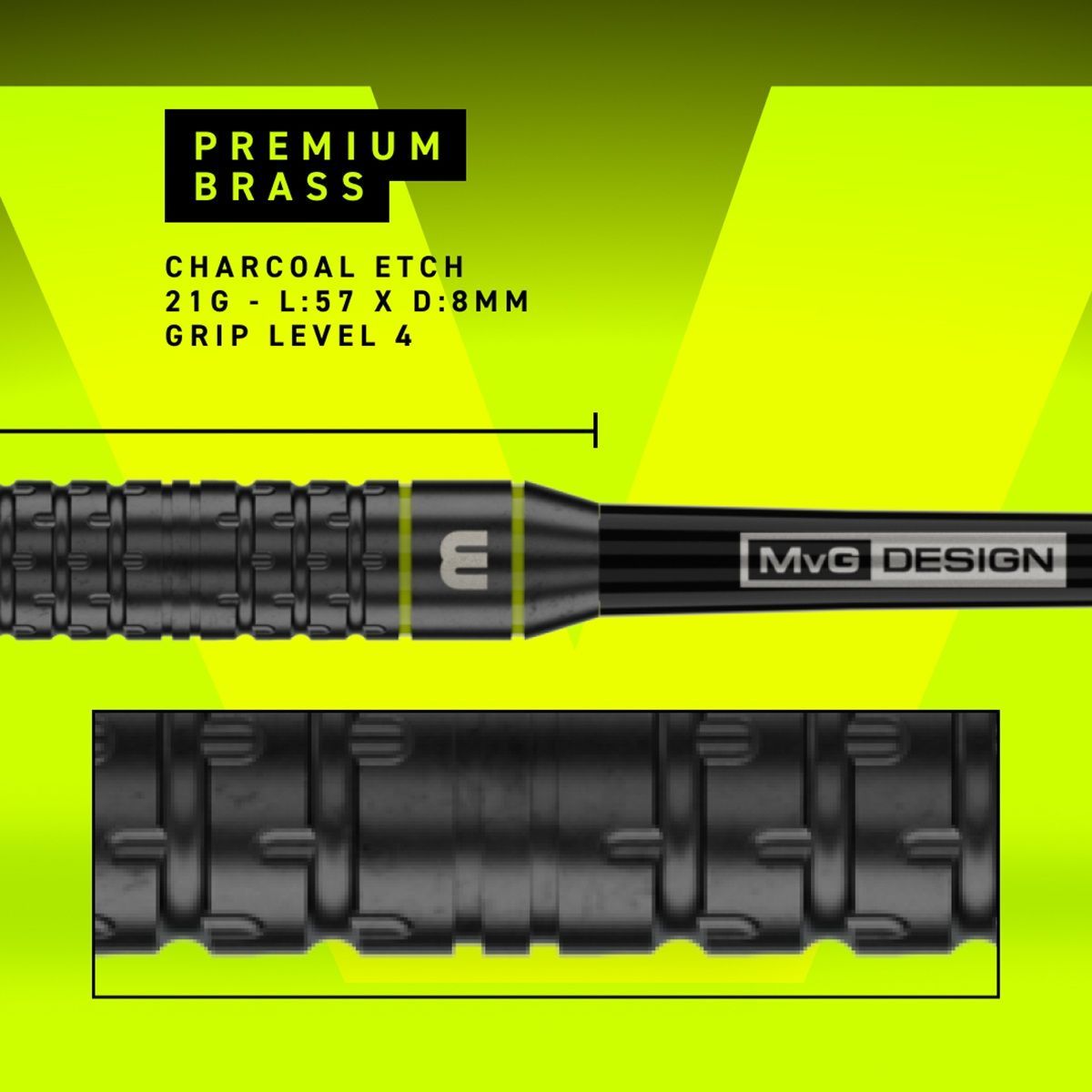 Winmau Michael van Gerwen Core Brass Steeldarts 21 Gramm Steeldarts