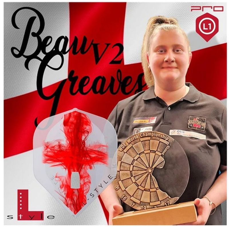 L-Style Signature Flights Pro Beau Greaves Clear Standard L1 Flights
