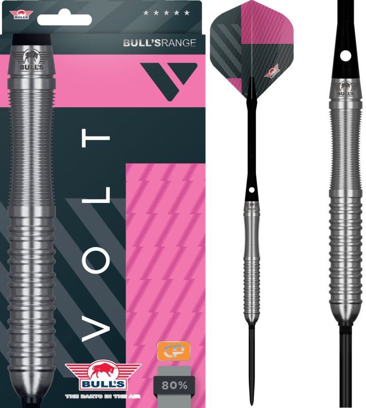 Bull´s Volt Pink CP 80% Steeldarts 22/24/26 Gramm Steeldarts