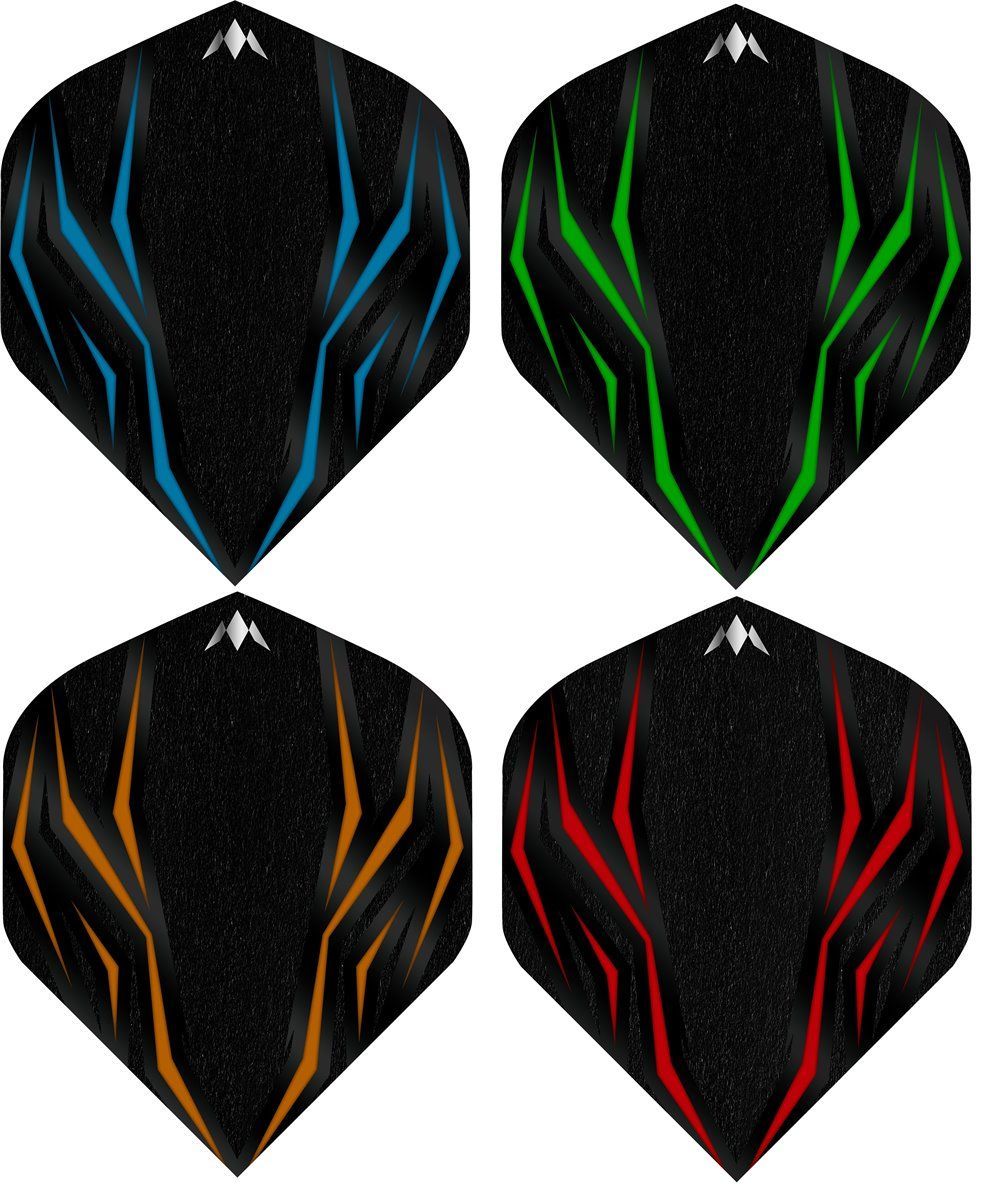 Mission Solo Lava Dart Flights 100 Micron Standard No2 Flights