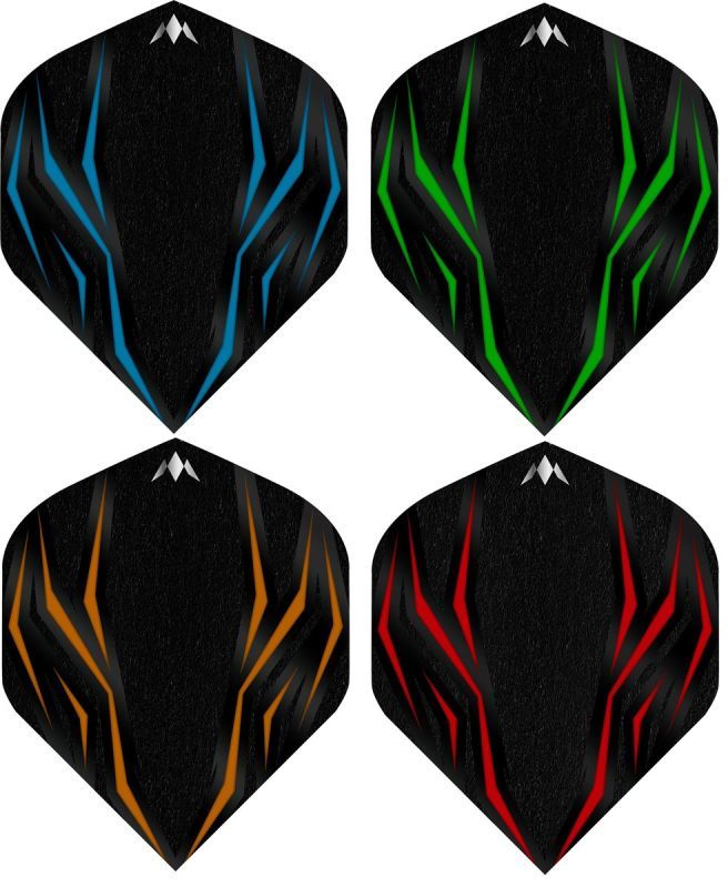 Mission Solo Lava Dart Flights 100 Micron Standard No2 Flights