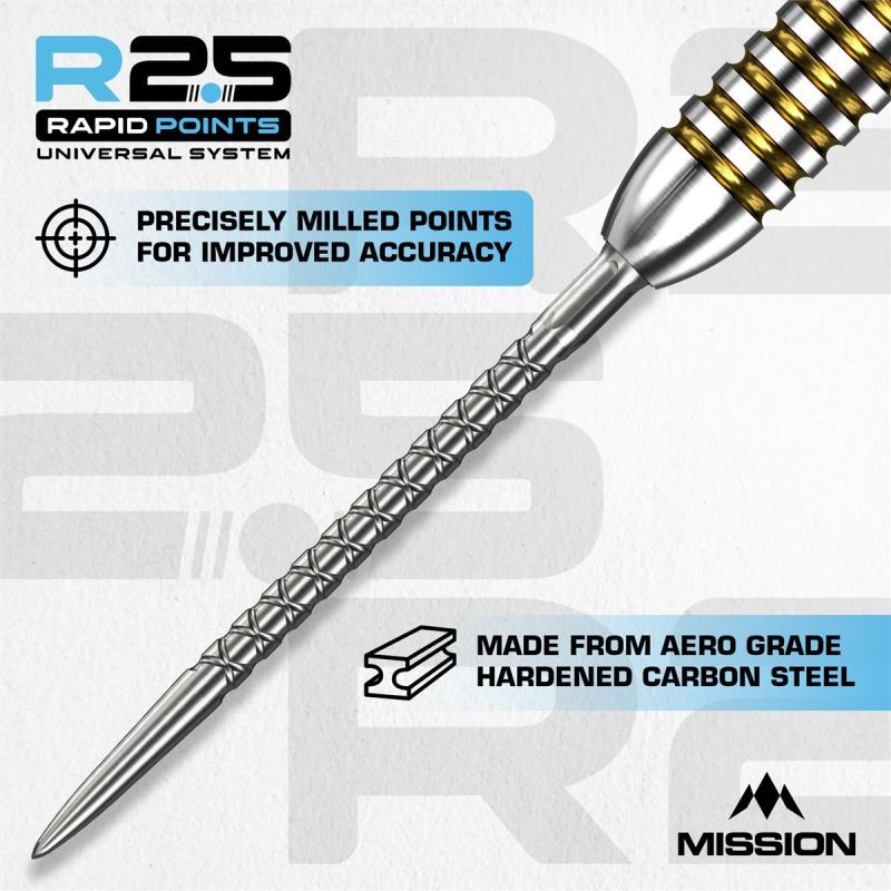 Mission R2.5 Rapid Point RP SC1 Silver/Black/Gold 30/35/40 m Wechselspitzen