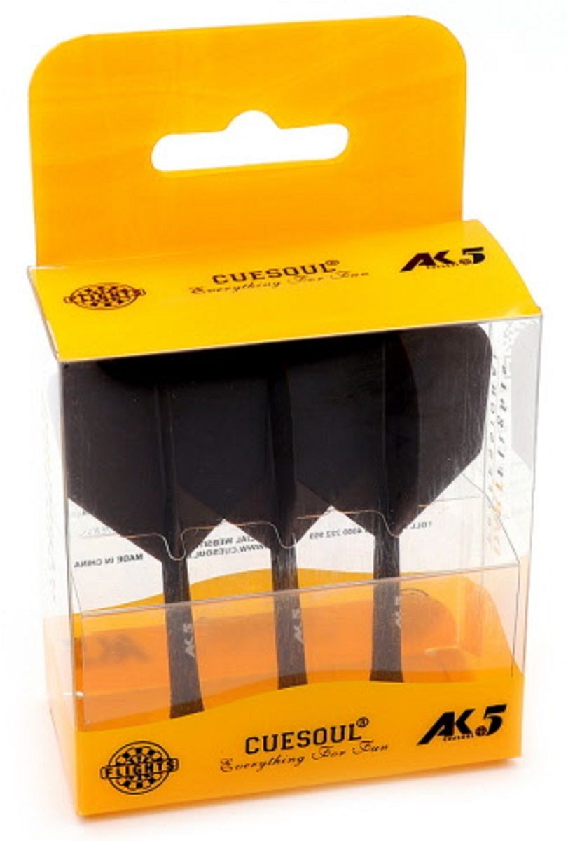 Cuesoul Dart Flight/Shaft AK5 Black Big Wing Flights