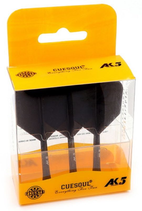Cuesoul Dart Flight/Shaft AK5 Black Big Wing Flights