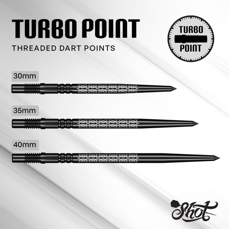 Shot! Celt Black Turbo Points TP 30/35/40 mm Wechselspitzen