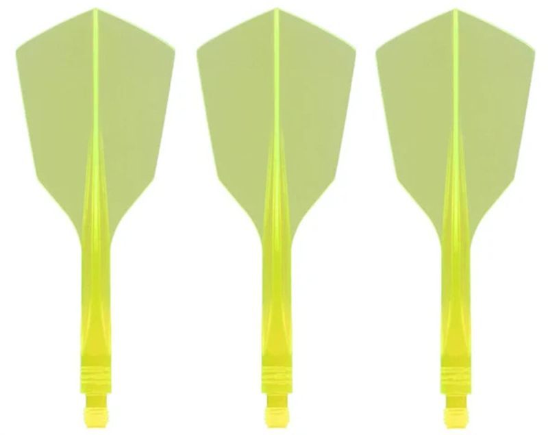 Condor Dart Flights Shafts AXE 120 Gelb Transparent Narrow Flights