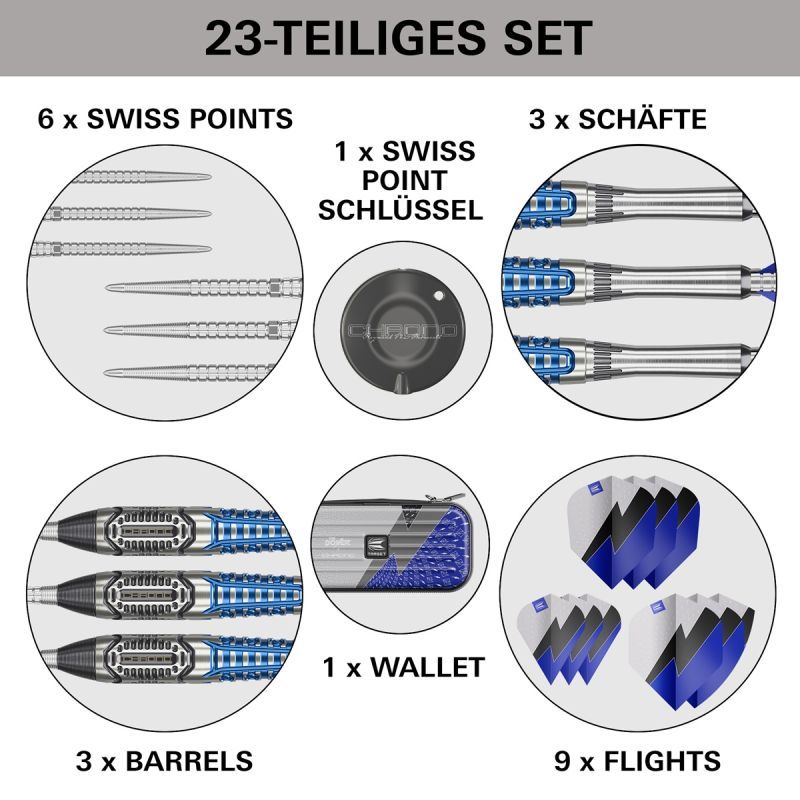 Target Phil Taylor Power Chrono SP 95% Steeldarts 22/24/26 Gramm Steeldarts