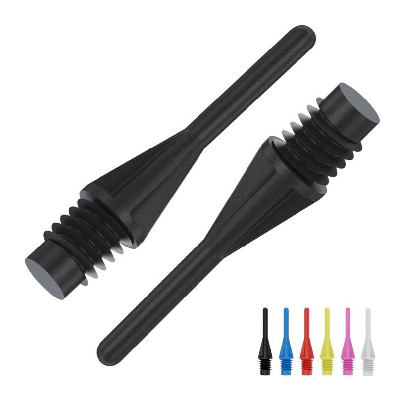 Bull's Star Tips Black 6mm 100 or 1000 Piece Soft Dart Spitzen