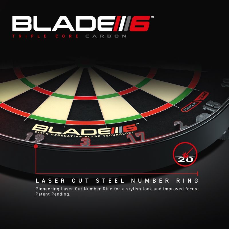 WINMAU Blade 6 Triple Core PDC Campionato Mondiale Bersaglio professionale in sisal Bristle Board