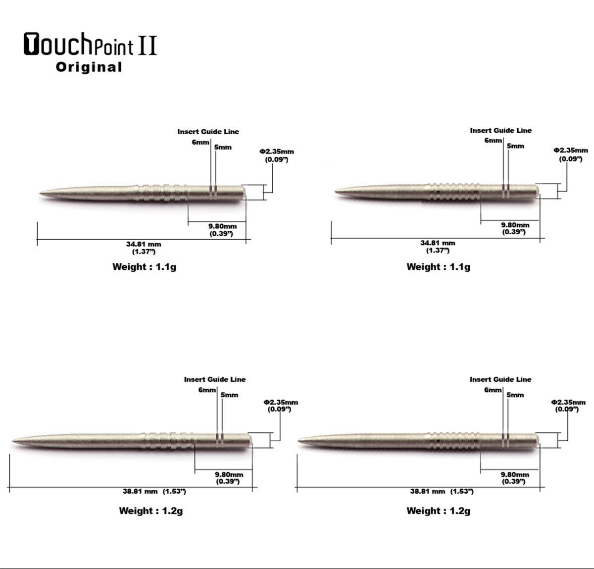 Cuesoul Touch Point 2 Steel Tip Points Steelspitzen