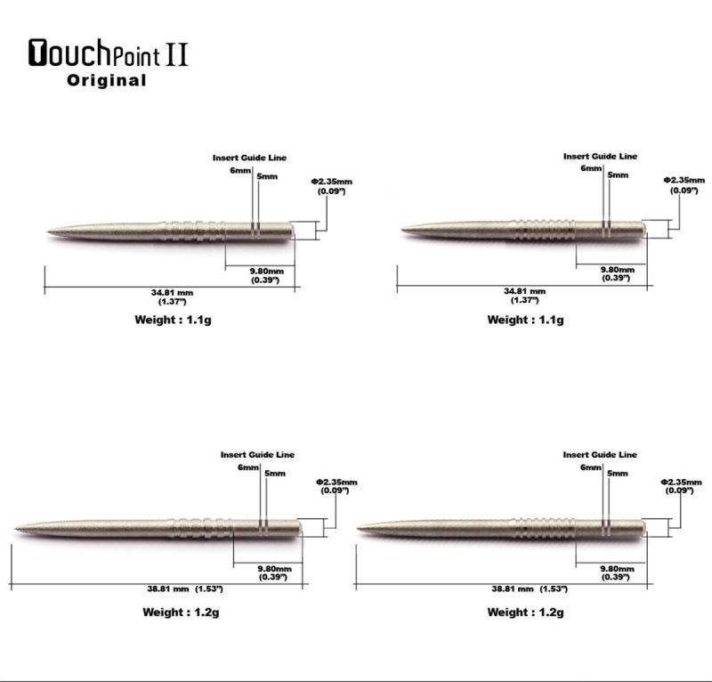 Cuesoul Touch Point 2 Steel Tip Points Steelspitzen