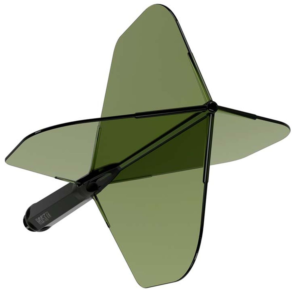 Cuesoul aletta per freccette/Asta ROST 77 Trasparente Dunkel Verde Small Standard Flights