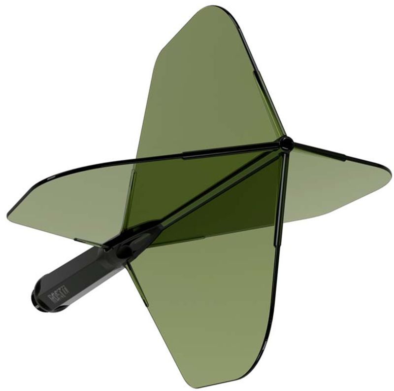 Cuesoul aletta per freccette/Asta ROST 77 Trasparente Dunkel Verde Small Standard Flights