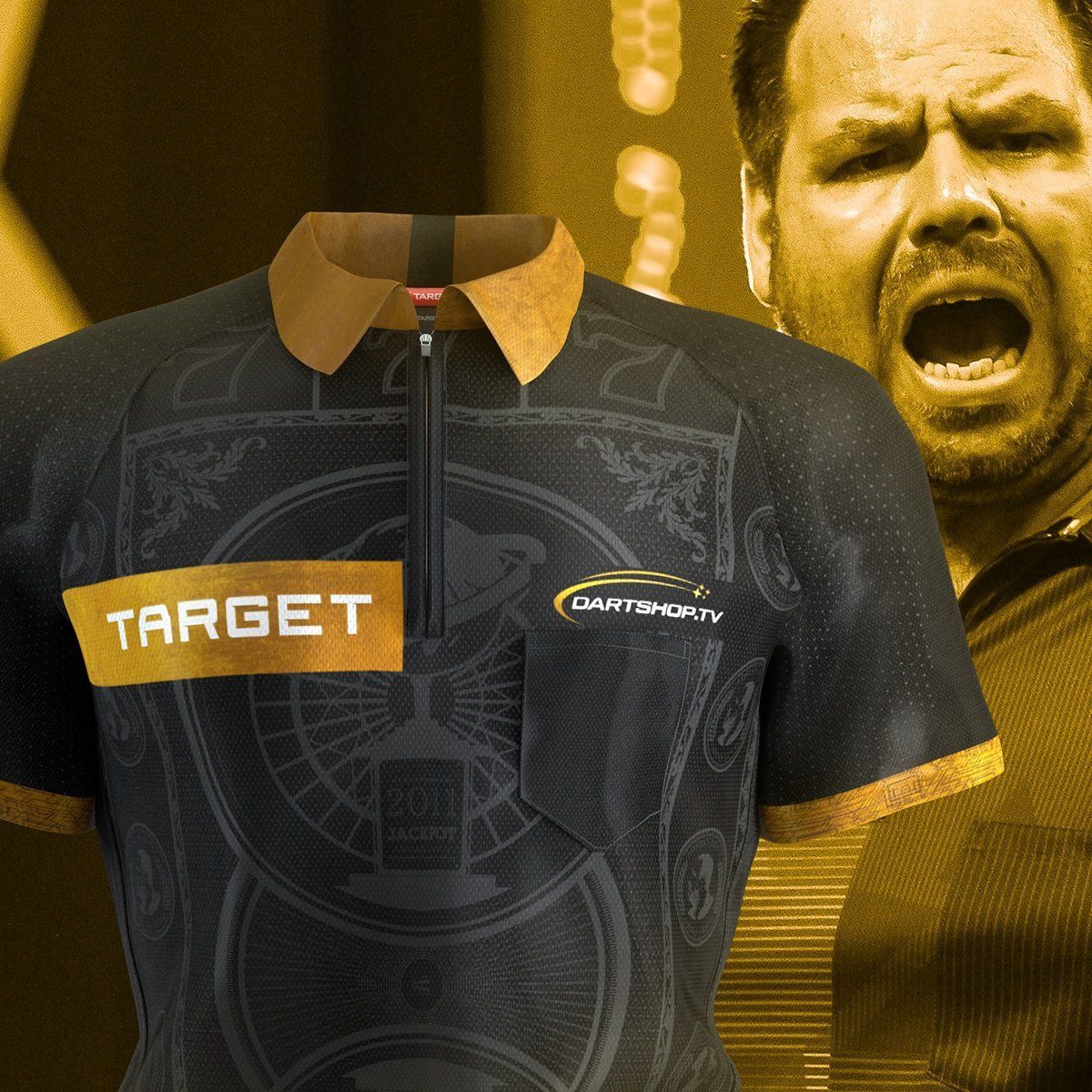 Target Coolplay Collarless Playing Shirt Adrian Lewis 2025 Dartshirt