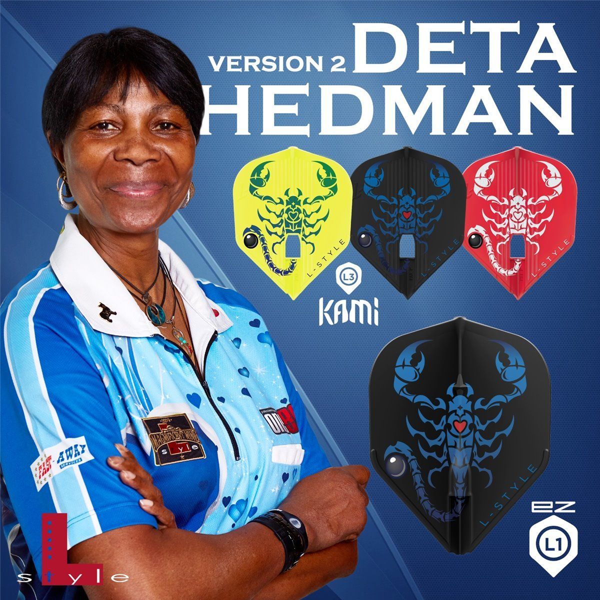 L-Style Signature Flight EZ Deta Hedman V2 Black Standard L1 Flights