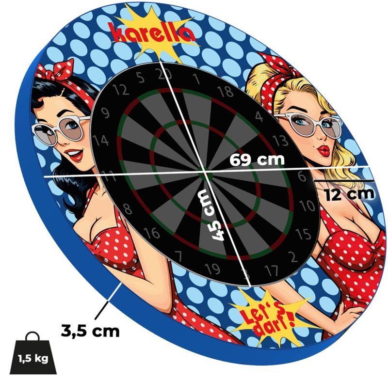 Karella PlayGirl Catchring Surround für Steeldartboards Wandschutz