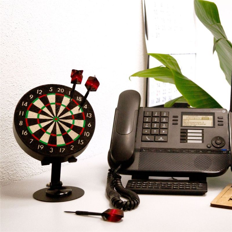 Karella Mini Dartboard Bulli & 2 Set Mini-Darts Bristle Board