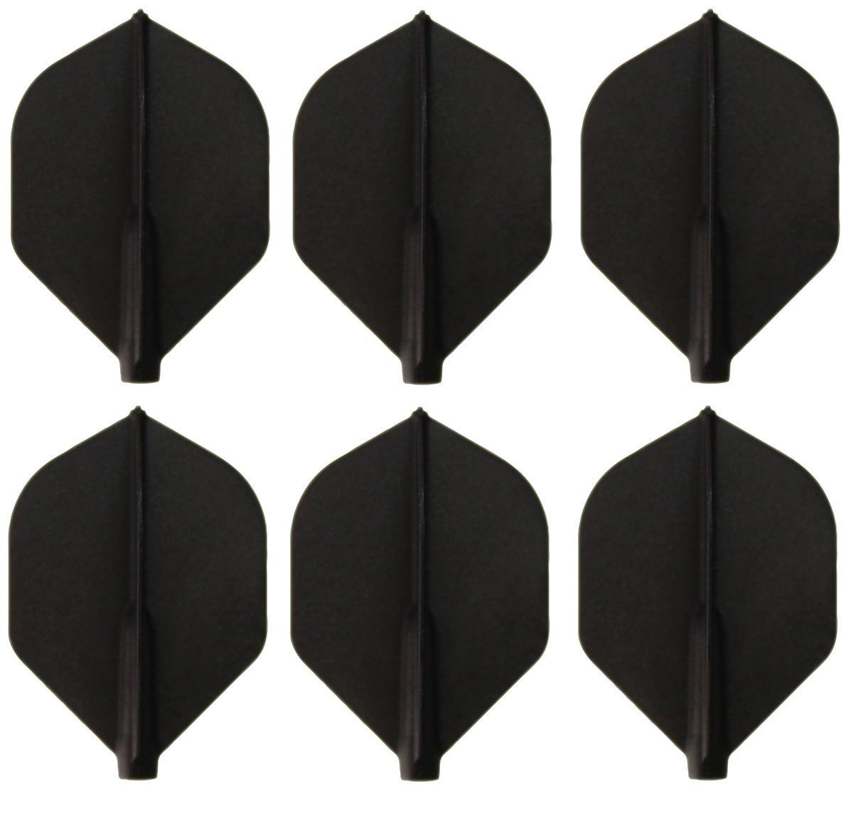 2 Set Cosmo Darts Fit Flights Schwarz Rocket Flights