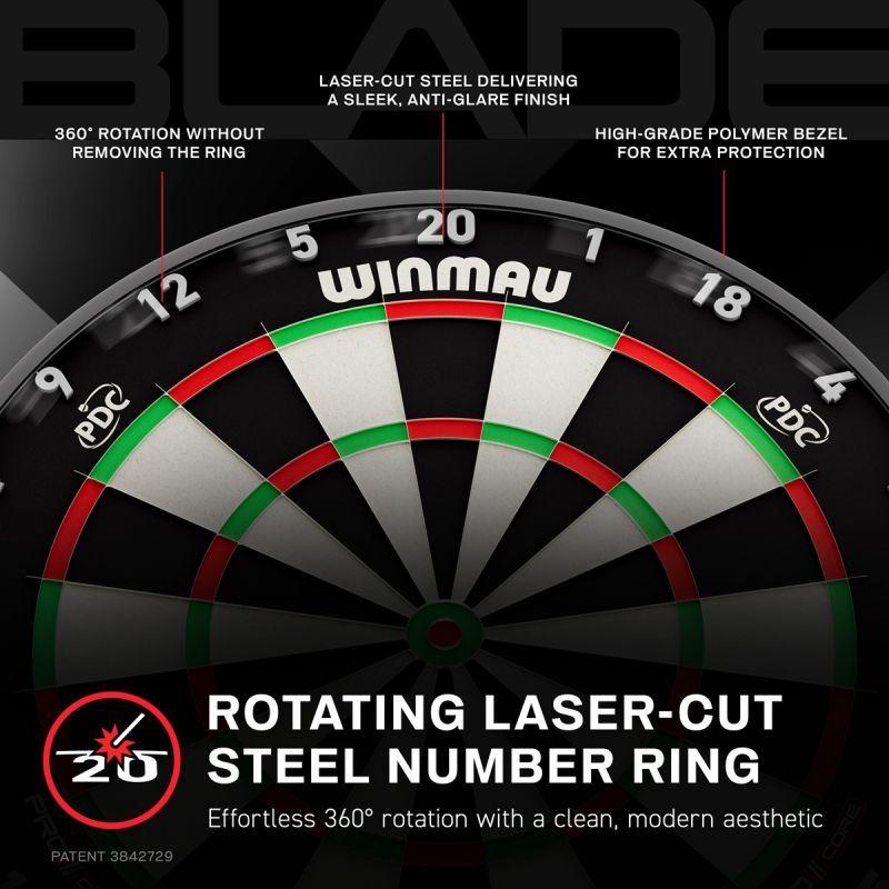 WINMAU Dartboard Blade X Bristle Board