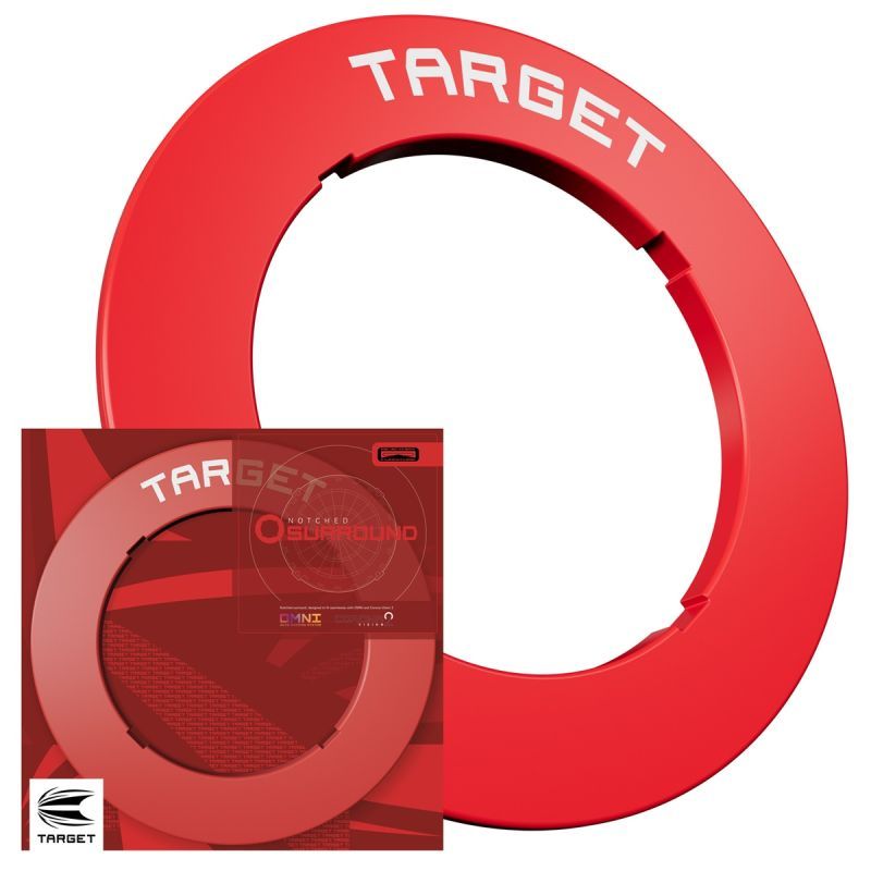 Target Notched Surround Catchring Black/Red/Grey Auffangring